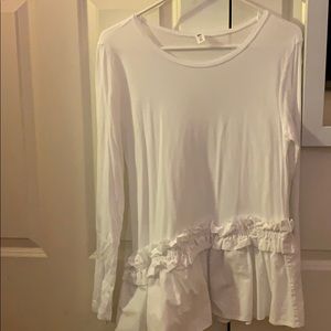 Asymmetrical  ruffle tunic